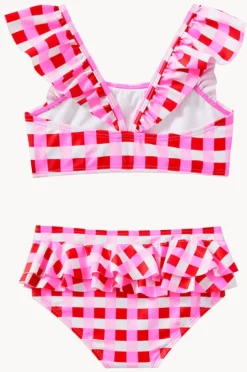 Bikini Sets|Milky Girls Lollipop Check Crop Set Red/pink