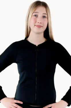 Rashies & Sunsuits|Base Swim Girls Long Sleeve Rashie Black