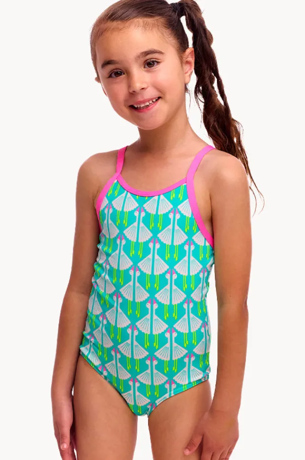 One Pieces|Funkita Girls Loose Goose One Piece Green/white