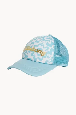 Hats|Billabong Girls Lost On You Trucker Cap Mist Blue