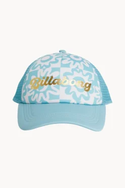 Hats|Billabong Girls Lost On You Trucker Cap Mist Blue