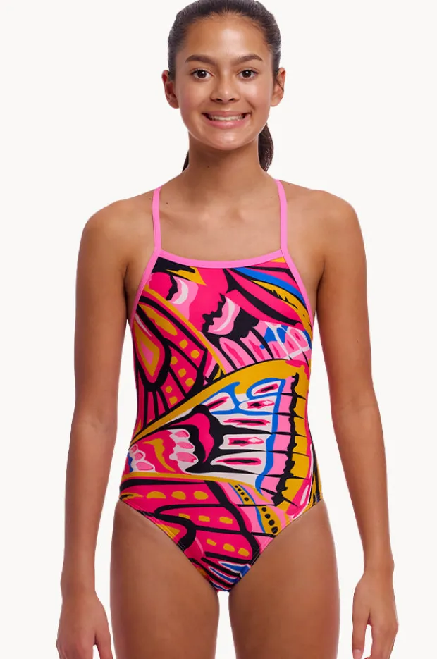 One Pieces|Funkita Girls Lover Flies Strapped In One Piece Pink/multi