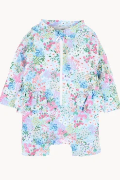 Rashies & Sunsuits|Rashies & Sunsuits|Minihaha Girls Lula Boyleg Sunsuit Blue/Multi