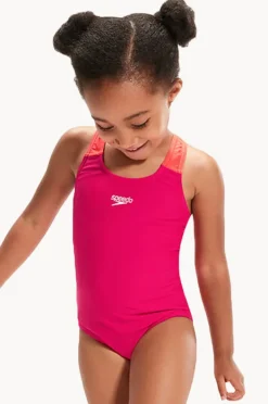 One Pieces|Speedo Girls Medalist One Piece Pink