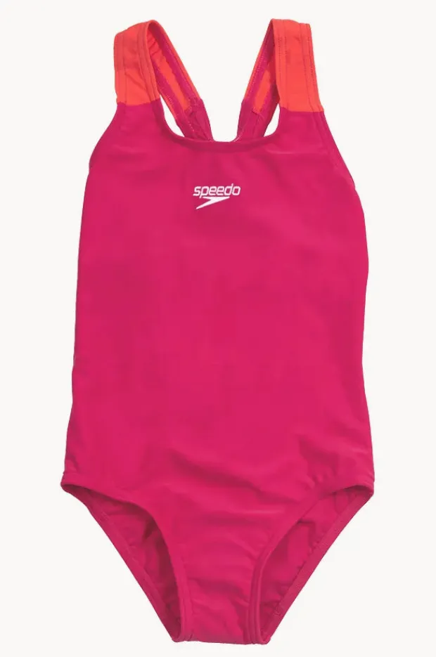 One Pieces|Speedo Girls Medalist One Piece Pink