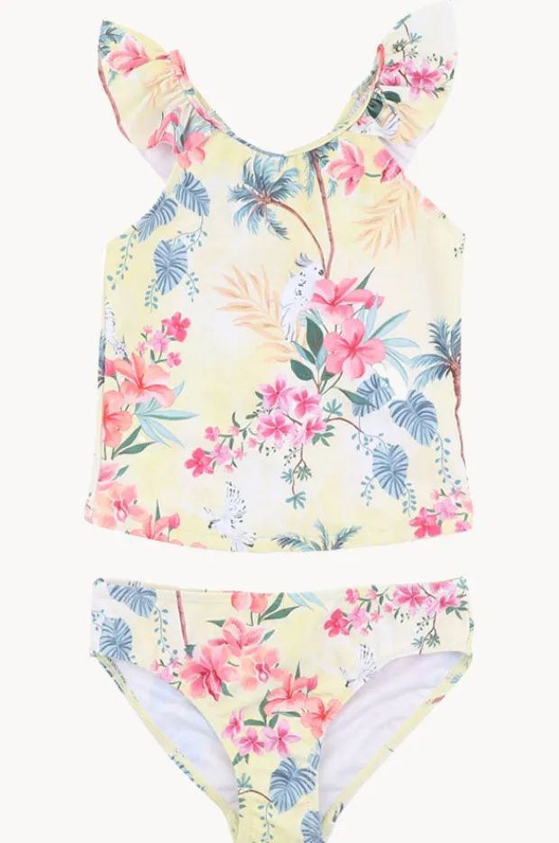 Tankini Sets|Minihaha Girls Milana Tankini Set Yellow