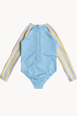 Rashies & Sunsuits|Roxy Girls Mirage Stripe Sunsuit Blue/Multi
