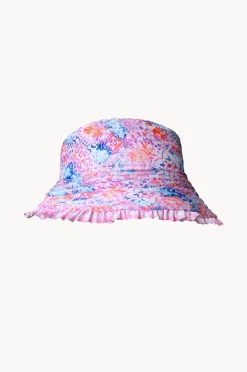 Hats|Salty Ink Girls Miss Cupcake Reversible Sunhat Pink/blue