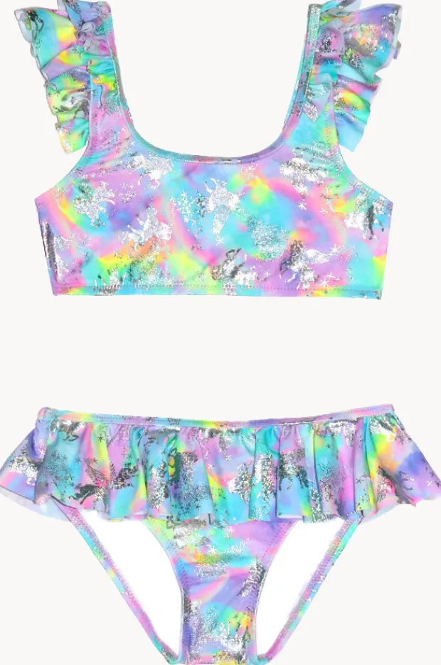 Bikini Sets|Salty Ink Girls Miss Dazzle Frill Crop Set Multi
