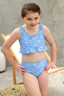 Bikini Sets|Salty Ink Girls Miss Mystical Reversible Crop Set Blue/Pink