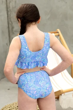 Bikini Sets|Salty Ink Girls Miss Mystical Reversible Crop Set Blue/Pink