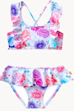 Bikini Sets|Salty Ink Girls Miss Frill Crop Set Peony