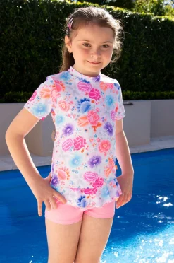 Rashies & Sunsuits|Salty Ink Girls Miss Suntop Set Peony