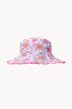 Hats|Salty Ink Girls Miss Rosie Reversible Sunhat Pink