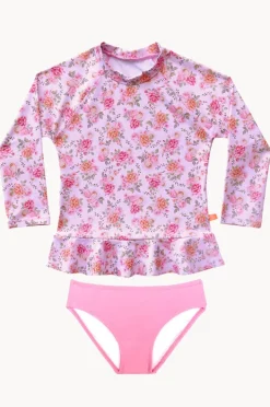Rashies & Sunsuits|Salty Ink Girls Miss Rosie Suntop Set Pink