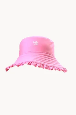 Hats|Salty Ink Girls Miss Vacay Reversible Sunhat Pink/multi