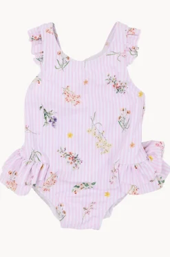 Swimwear|Minihaha Girls Myra Frill One Piece Pink/Multi