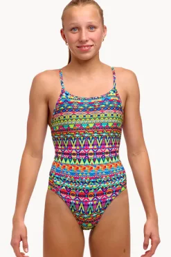 One Pieces|Funkita Girls Packed Up Diamond Back One Piece Multi
