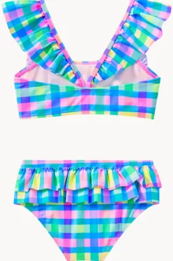 Bikini Sets|Swimwear|Milky Girls Picnic Check Crop Set Multi