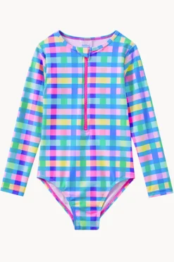 Rashies & Sunsuits|Milky Girls Picnic Check Sunsuit Multi