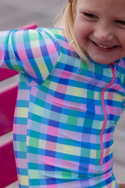 Rashies & Sunsuits|Milky Girls Picnic Check Sunsuit Multi