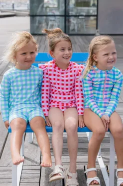 Rashies & Sunsuits|Milky Girls Picnic Check Sunsuit Multi