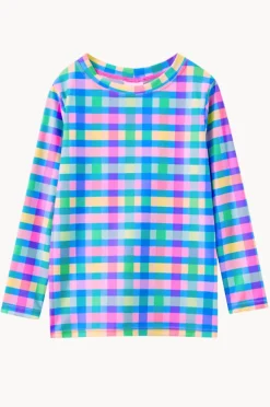 Rashies & Sunsuits|Rashies & Sunsuits|Milky Girls Picnic Check Suntop Multi