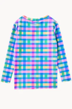 Rashies & Sunsuits|Rashies & Sunsuits|Milky Girls Picnic Check Suntop Multi