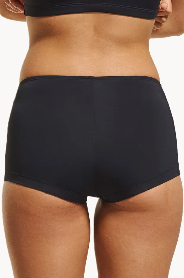 Period Swimwear|Love Luna Girls Plain Boyleg BLACK