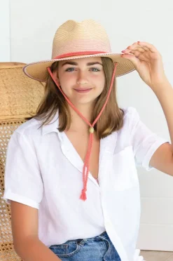 Hats|Sundaise Girls Plait Band Panama Hat Pink