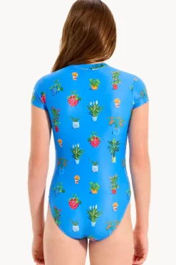 Rashies & Sunsuits|Seafolly Girls Girls Playa Bonita Sunsuit Blue