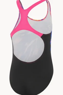 One Pieces|One Pieces|Speedo Girls Powerstrike One Piece Black/Multi