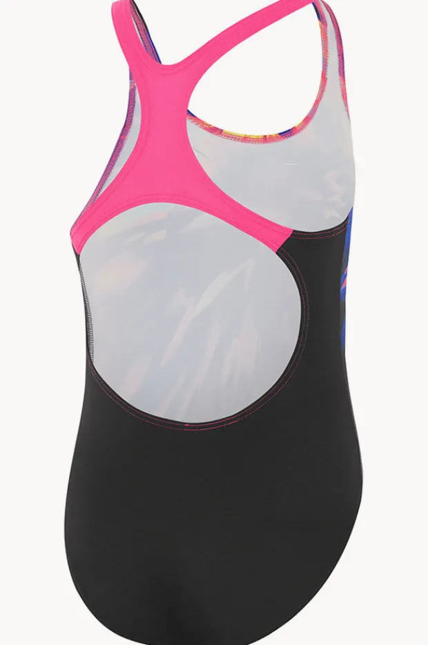 One Pieces|One Pieces|Speedo Girls Powerstrike One Piece Black/Multi