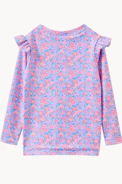 Rashies & Sunsuits|Rashies & Sunsuits|Milky Girls Pretty Posy Suntop Pink/blue