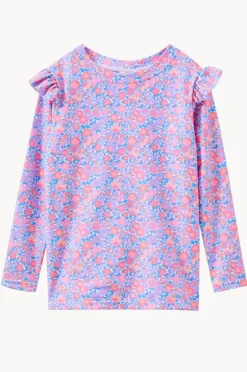 Rashies & Sunsuits|Milky Girls Pretty Posy Suntop Pink/Blue
