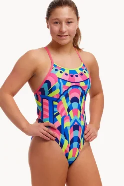 One Pieces|Funkita Girls Princess Pageant Diamond Back One Piece Multi