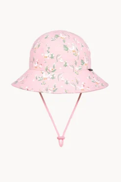 Hats|Bedhead Girls Quackers Ponytail Bucket Hat Baby pink
