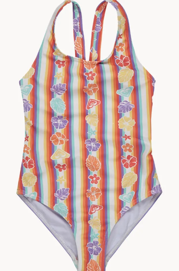 One Pieces|Roxy Girls Bay Stripe One Piece Rainbow