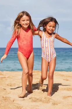 One Pieces|Roxy Girls Bay Stripe One Piece Rainbow