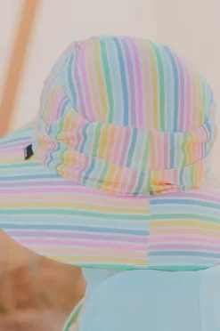 Hats|Bedhead Girls Rainbow Classic Bucket Sunhat Multi