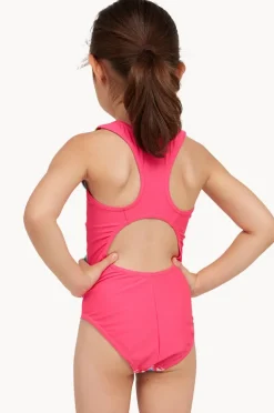 One Pieces|Zoggs Girls Rainbow Haze Action Back One Piece Pink/multi