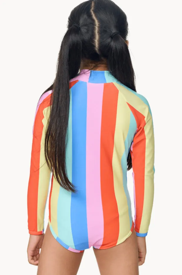 Rashies & Sunsuits|Rip Curl Girls Rainbow Stripe Sunsuit Multi