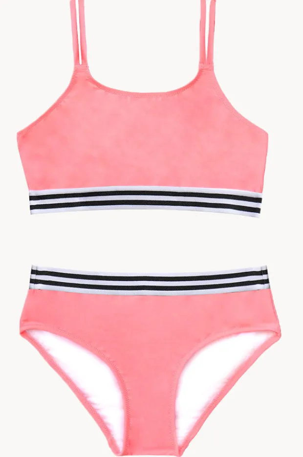 Bikini Sets|Salty Ink Girls Salty Crop Set Peach