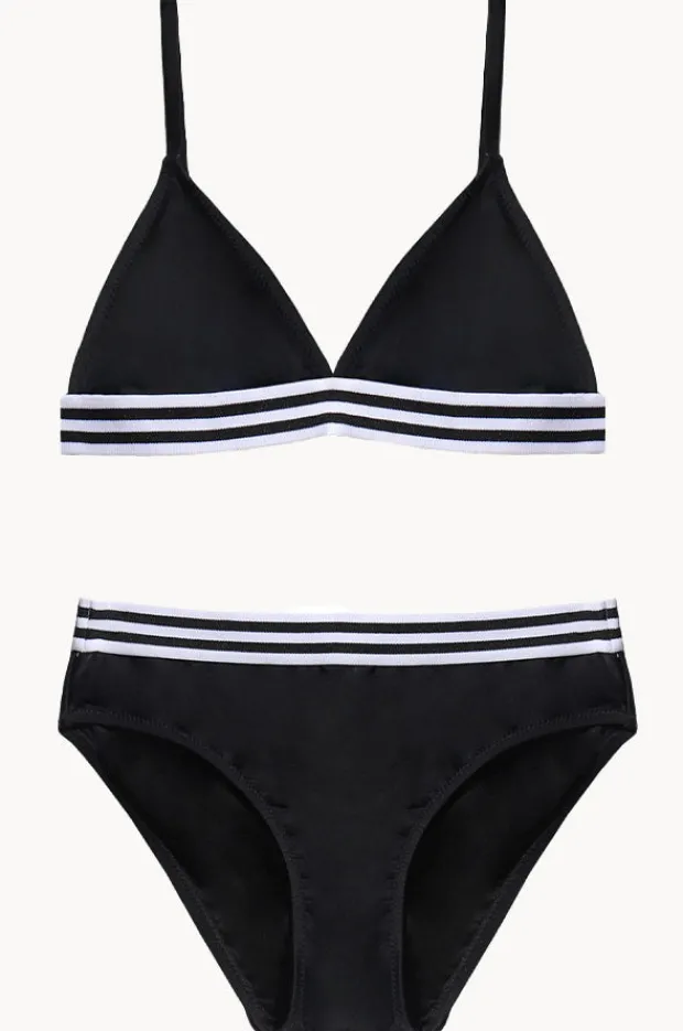 Bikini Sets|Salty Ink Girls Salty Tri Set Black