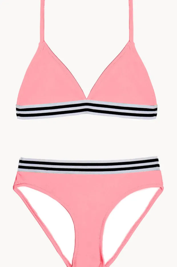 Bikini Sets|Salty Ink Girls Salty Tri Set Peach