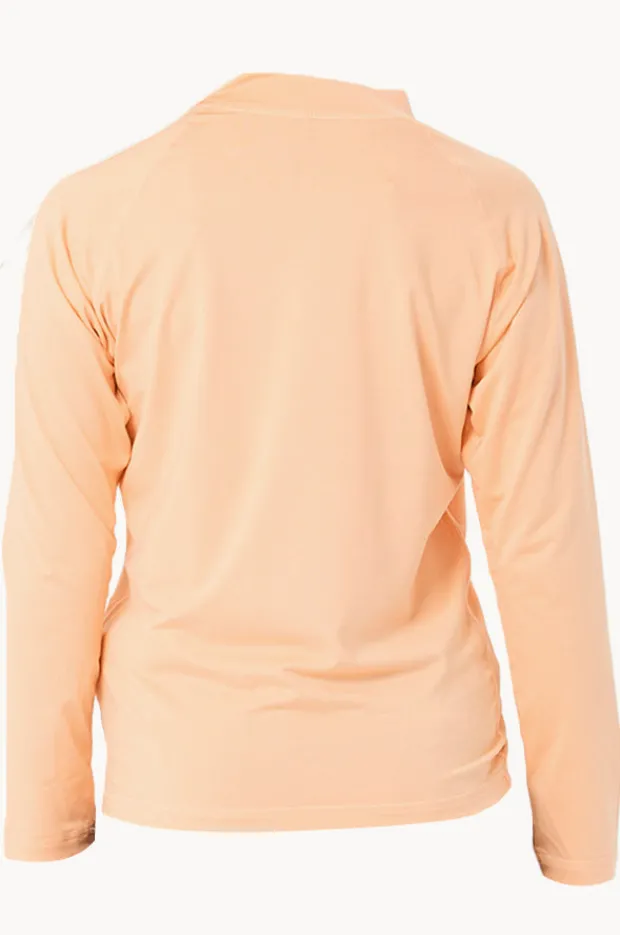 Rashies & Sunsuits|Rip Curl Girls Script Long Sleeve Suntop Salmon