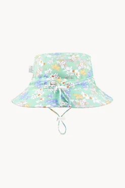 Hats|Toshi Girls Sea Blossom Swim Sunhat Seagreen