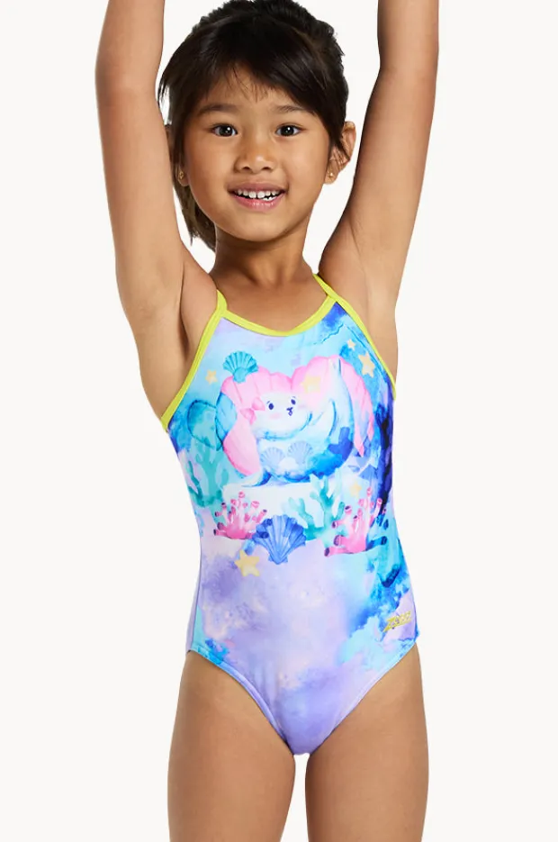 One Pieces|Zoggs Girls Seal Tex Back One Piece Purple/multi