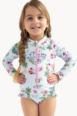 Rashies & Sunsuits|Seafolly Girls Girls Secret Vacay Sunsuit Light Blue