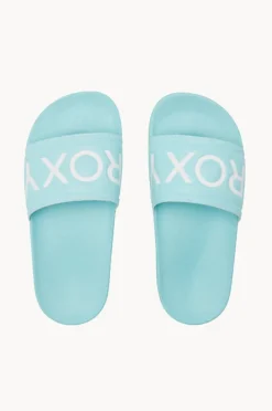 Footwear|Roxy Girls Slippy II Slide Aqua